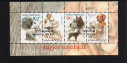 HUNGARY - 2004- DOGS SOUVENIR SHEET FINE USED  - Gebruikt