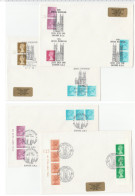 4 Diff 1986 WESTMINSTER ABBEY Covers ROYAL WEDDING Event  GB Stamps Cover Church Religion Royalty - Abbayes & Monastères