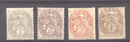 Crète :  Yv  1-4  * - Unused Stamps