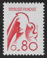 N°Yvert 1841A - Marianne De Bequet - 80 C. Rouge - Neuf** - SUP - Avec Certificat Papier Calves - 1971-1976 Marianne (Béquet)