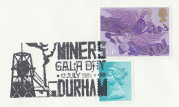 1976 COAL MINE PIT HEAD Durham MINERS GALA Cover Event  GB Stamps Energy Minerals Mining - Other & Unclassified