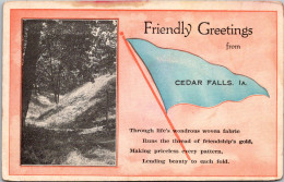 Iowa Cedar Falls Friendly Greetings Pennant Series  - Andere & Zonder Classificatie