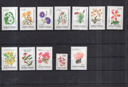 Argentina - 1985/1991 - Basic Serie - Argentine Flowers - Australes - Nuevos