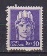 REGNO D'ITALIA LUOGOTENENZA 1945 IMPERIALE SENZA FASCI SASS. 535  MLH VF - Oblitérés