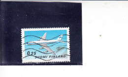 FINLANDIA  1969.- Unificato  632° -  Aereo - Gebraucht