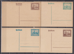 Saargebiet Ganzsachen Partie Aus MiNo. P 15 Bis P 18 ** Mit Auch P 17II ** - Postal Stationery