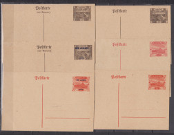 Saargebiet Ganzsachen Partie Aus MiNo. P 8 Bis P 13bII ** - Postal Stationery