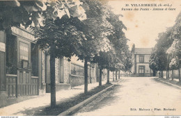 Villemeux (28 Eure Et Loir) Le Bureau Des Postes Avenue De La Gare - édit. Mabeau N° 10 - Villemeux-sur-Eure