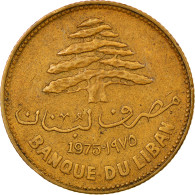 Monnaie, Lebanon, 25 Piastres, 1975, TTB, Nickel-brass, KM:27.1 - Lebanon