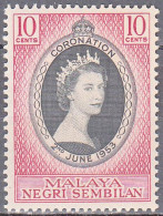 MALAYA--NEGRI SEMBILAN  SCOTT NO 63  MINT HINGED  YEAR 1953 - Negri Sembilan