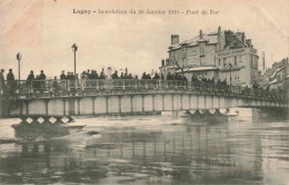 FRANCE - Lagny  - Inondation - Pont De Fer - Animé  -  Carte Postale Ancienne - Torcy