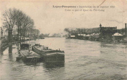 FRANCE - Lagny  - Pomponne  - Inondation - Usine à Gaz - Quai Du Pré-long -   Carte Postale Ancienne - Torcy