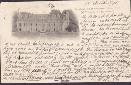 France CPA Chateau De Miromesnil (Offranville) 1911 To Palace Hotel Montana Sierre (Palais) Suisse 2x Semeuse (2 Scans) - Offranville