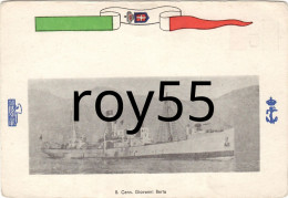 Militari Navi Nave Marina Militare Italiana Regia Cannoniera Giovanni Berta Anni 30 40 (v.retro) - Guerra