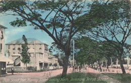 Guyane Britannique -  Main Street Murray Street Looking North - Demerara - Colorisé - Carte Postale Ancienne - Guyana Britannica