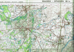 Institut Géographique Militaire Be - "MAASEIK-OPHOVEN" - N° 18/7-8 - Edition: 1973 - Echelle 1/25.000 - Topographical Maps