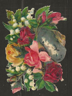 Découpis Gaufrée Fleurs Année 1900 - Fleurs