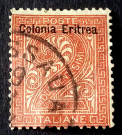 COLONIE ITALIANE ERITREA 1893, 2C   USATO VF - Eritrea