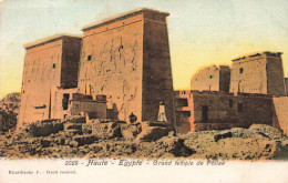 EGYPTE - Grand Temple De Philae - Colorisé - Carte Postale Ancienne - Caïro