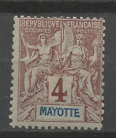 MAYOTTE   N° 3 NEUF* CHARNIERE  / Hinge  / MH - Unused Stamps