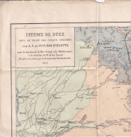 LE CAIRE - NIL - MER ROUGE - ISTHME DE SUEZ  PAR S. A. Le VICE-ROI D'EGYPTE Gravé Chez Erhard Schièble - 1857 - Cartes Géographiques