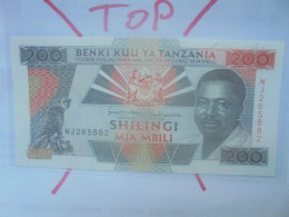 TANZANIE 200 SHILLINGS 1993 Neuf (B.30) - Tanzania