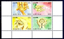 ARUBA 838/41 Unicef , Enfant , Main - UNICEF