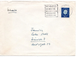 69740 - Bund - 1960 - 40Pfg Heuss III EF A Bf MUENCHEN - SCHNELL-PAKETE ... -> Schweiz - Cartas & Documentos