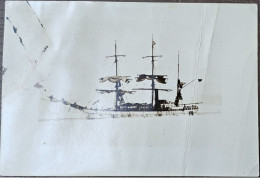 Carte Photo Du Bateau De La 1ère Expédition De Byrd ( B.A.E.) En Antarctique U.S.A. (1929) - Sammlungen & Sammellose