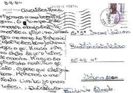 Portugal & Marcofilia, Lousa, Castle, Lisbon 1984 (28) - Lettres & Documents