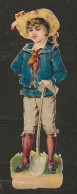 Découpis Gaufrée Enfant Jardinage Année 1900 - Ragazzi