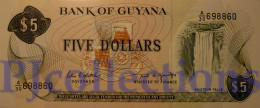 GUYANA 5 DOLLARS 1989 PICK 22e UNC - Guyana