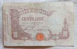 Banca D'Italia Lire 100 D.M. 04/10/1918 Stringher/Sacchi Con Matrice R2 - 100 Liras
