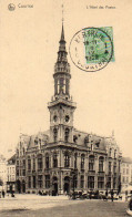 Belgien- Kortrijk 1922  T.c.v.  Kortrijk/Courtrai, L'Hotel Des Postes - Kortrijk