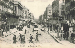 [-10%] FRANCE - Marseille - La Cannebière - Animé - Carte Postale Ancienne - Canebière, Centre Ville