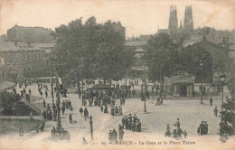 FRANCE - Nancy - La Gare Et La Place Thiers - Animé - Carte Postale Ancienne - Nancy