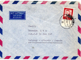 69747 - Bund - 1962 - 60Pfg Schiller A LpBf MUENCHEN -> Calgary, AB (Canada) - Brieven En Documenten