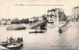 FRANCE - Lagny - Le Pont De Fer Détruit Le 3 Sept. 1914 Par Le Génie Français - Carte Postale Ancienne - Nancy