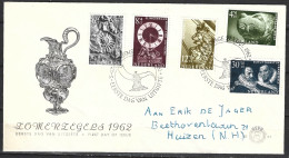 PAYS-BAS. N°747-51 De 1962 Sur Enveloppe 1er Jour. Fossile. - Fósiles