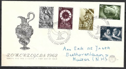 PAYS-BAS. N°747-51 De 1962 Sur Enveloppe 1er Jour. Fossile. - Fossils
