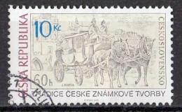 CZECH REPUBLIC 666,used,falc Hinged - Kutschen