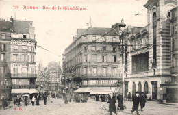 FRANCE - Rouen - Rue De La République - Animé - Carte Postale Ancienne - Rouen