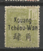 KOUANG-TCHEOU N° 14 Gom Coloniale NEUF**  SANS CHARNIERE / Hingeless / MNH - Unused Stamps