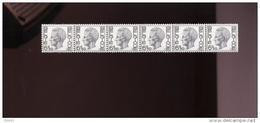 Belgie Rolzegels Elstrom Boudewijn R59 1744P5 Strook Van 6 Zonder Nummer - Coil Stamps