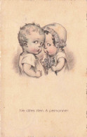 ENFANT - Dessin D'enfants - Ne Dites Rien à Personne - Carte Postale  Ancienne - Dibujos De Niños