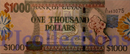 GUYANA 1000 DOLLARS 2011 PICK 38a UNC - Guyana