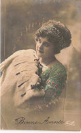 FANTAISIE - Femme - Bonne Année - Femme Portant Un Haut à Strass - Carte Postale  Ancienne - Mujeres