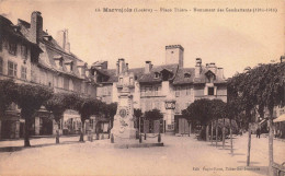 FRANCE - Mende - Marvejols - Place Thiers - Monument Des Combattants - Carte Postale Ancienne - Mende