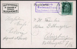 Rotwandhaus/ Posthilfsstelle/ Taxe Neuhaus B.Schliersee 1912 (29.3.) Seltener, Viol. Ra.3 = PSt.II + 1K: NEUHAUS B SCHLI - Non Classificati