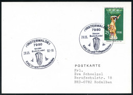 7980 FINSTERWALDE 1/ Meldet/ Bodenfunde!(KAG Ur-u.Frühgeschichte 1982 (28.5.) SSt = Faustkeil , Klar Gest. Inl.-Karte In - Prehistoria